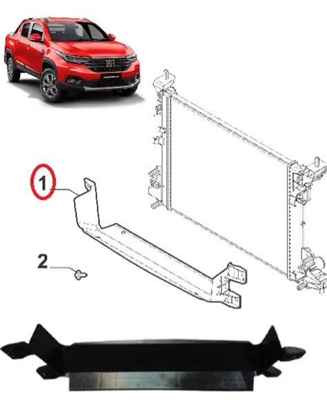 Defletor Convergedor Inferior Radiador Fiat Nova Strada