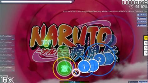 Osu Naruto Shippuden Opening 19 Dificultad Normal Youtube