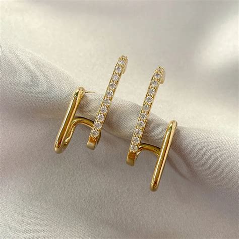 Anziw Boucles D Oreilles G Om Triques Cor Ennes Pour Femmes Clou De