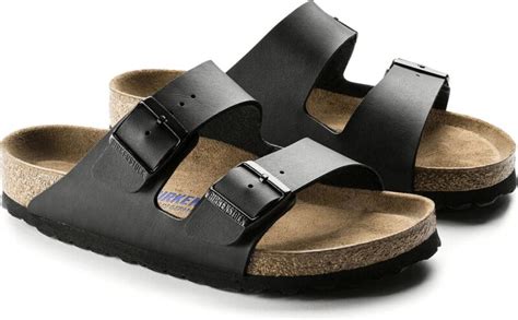 Birkenstock Arizona Unisex Slippers Zwart Zacht Voetbed Narrow