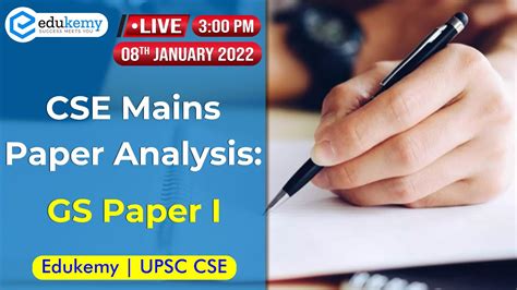 Gs Paper I Analysis And Live Discussion Upsc Cse Mains Edukemy