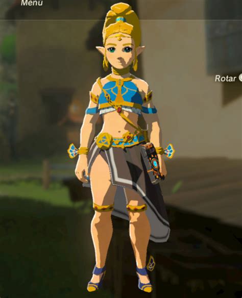 “zeldas Ballad” Gerudo Armor The Legend Of Zelda Breath Of The Wild Wiiu Skin Mods