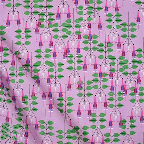 Fuchsias Discovery Place By Charley Harper For Birch Organic Fabricworm