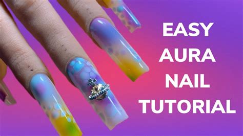 Aura Nails Airbrush Blooming Gel Nail Tutorial Cityklawz Youtube