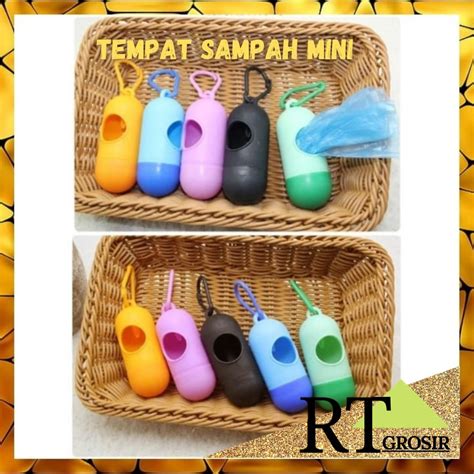 Jual Bk Tempat Sampah Mini Kecil Dispenser Kantong Plastik