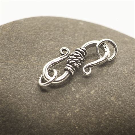 Jewellery Making S Hook Clasp In Sterling Silver Size 20mm TJS