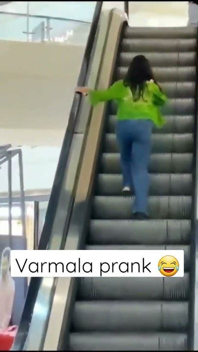 Varmala Prank On Cute Girls Escalator 😍 Epic Reaction Shorts Youtube