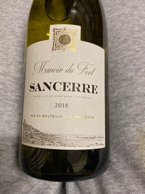 2017 Cave Des Vins De Sancerre Sancerre Manoir Du Fort France Loire