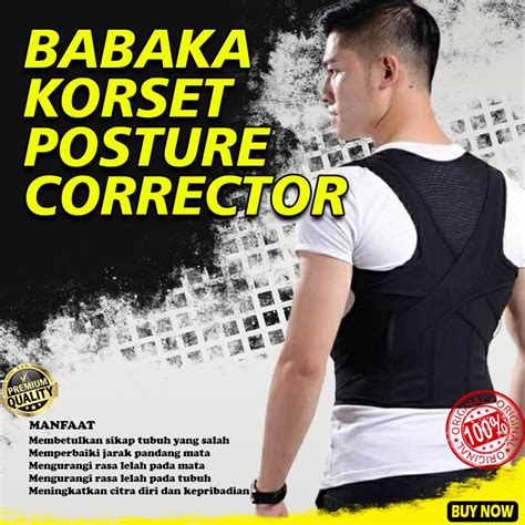 Jual Babaka Korset Posture Corrector Penegak Punggung Badan Penyangga