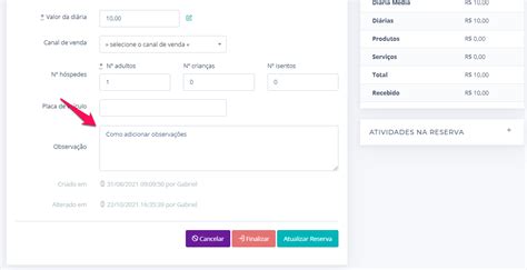Como Adicionar Observa Es Ao Voucher Extrato Ou Recibo Hospedin