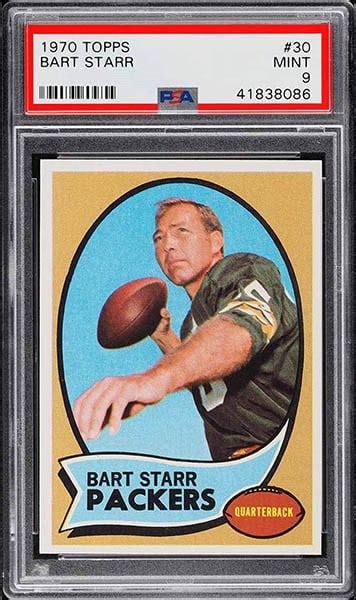 Top Bart Starr Football Card List Most Valuable Best Cards