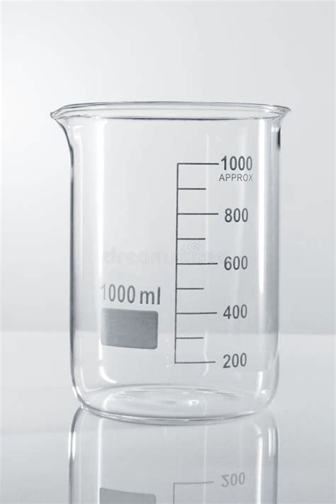 Empty Beaker On Table Stock Image Image Of Reflection 1508213