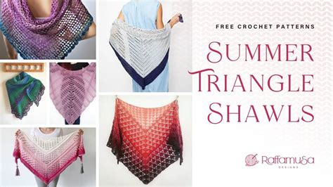 20 Free Crochet Triangle Shawl Patterns Roundup