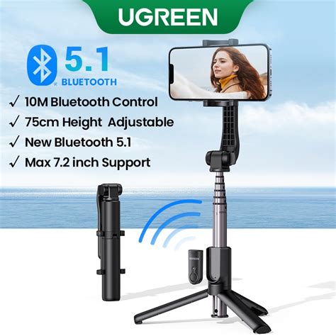 Ugreen Bluetooth Selfie Stick Tripod Stand Mm Extended M Bluetooth