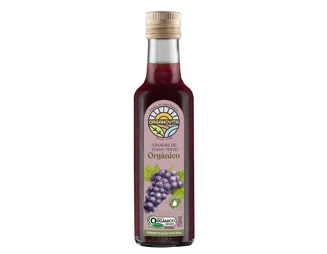 Vinagre De Vinho Tinto Org Nico Ml Organovita Organic