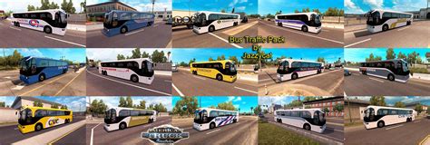 BUS TRAFFIC PACK BY JAZZYCAT V1 2 MOD ATS ATS Mod American Truck