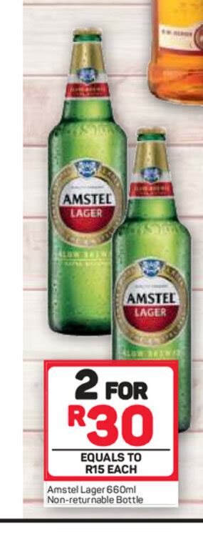 Amstel Lager 660ml Non Returnable Bottle Offer At Pick N Pay Liquor