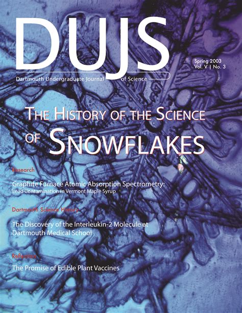 Dartmouth Undergraduate Journal Of Science Vol V