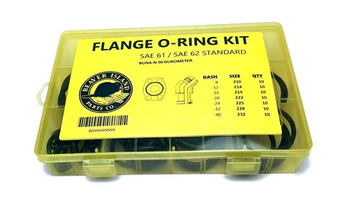 Hydraulic O Ring Kit Flange Fittings 70 Pieces 7 Common Sizes Sae