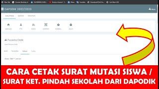 Cara Cetak Surat Mutasi Siswa Surat Keterangan Pindah Doovi