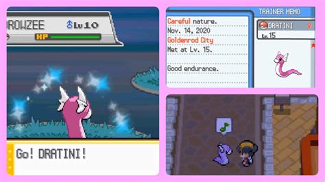 Gen4 Shiny Game Corner Dratini In Heart Gold After 342 Srs 1710