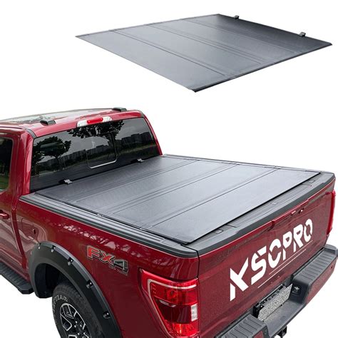 KSCPRO Hot Selling Hard Quad Fold Low Profile Truck Bed Pickup Tonneau