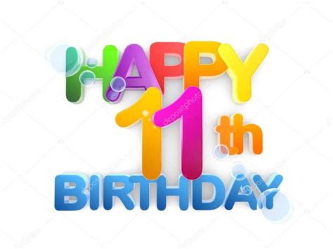 Happy 11th Birthday Clip Art