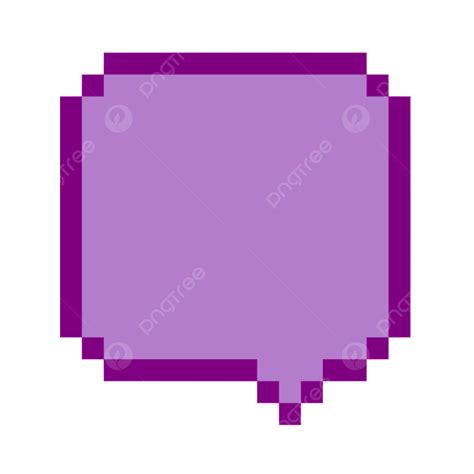 Dialog Box Clipart Transparent Png Hd Purple Pixel Art Text Box Color