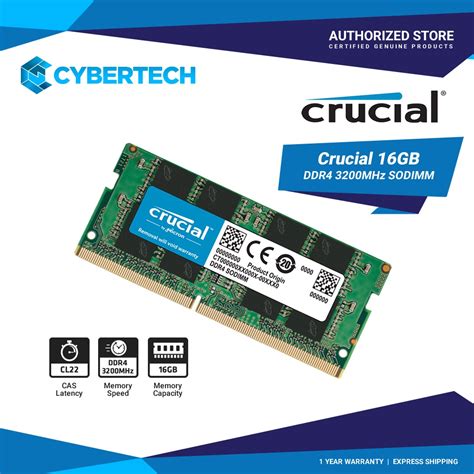 Crucial 16gb Ddr4 3200mhz Laptop Memory Atelier Yuwaciaojp