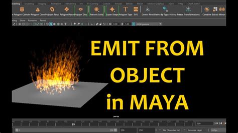 Emit From Object Maya Particle Dynamics And FX Tutorial YouTube