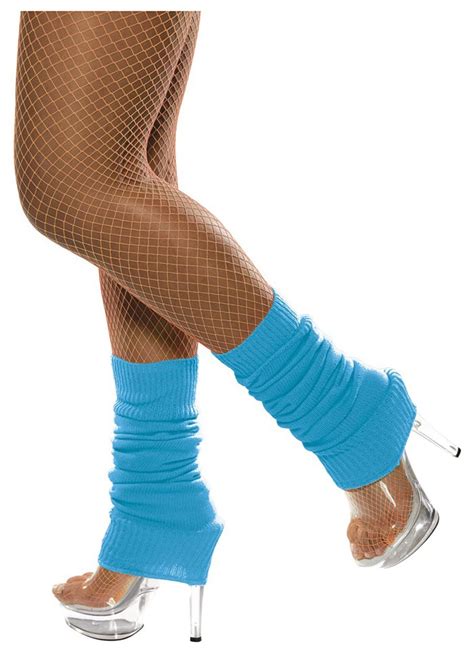 80s Leg Warmers Blue