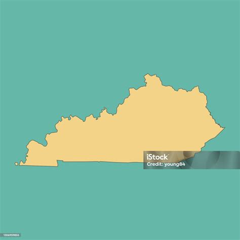 Map Of Kentucky Stock Illustration Download Image Now Abstract