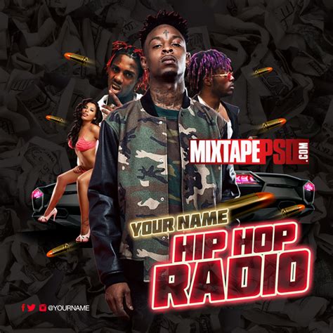 Mixtape Cover Template Hip Hop Radio 55 Best Graphic Designs