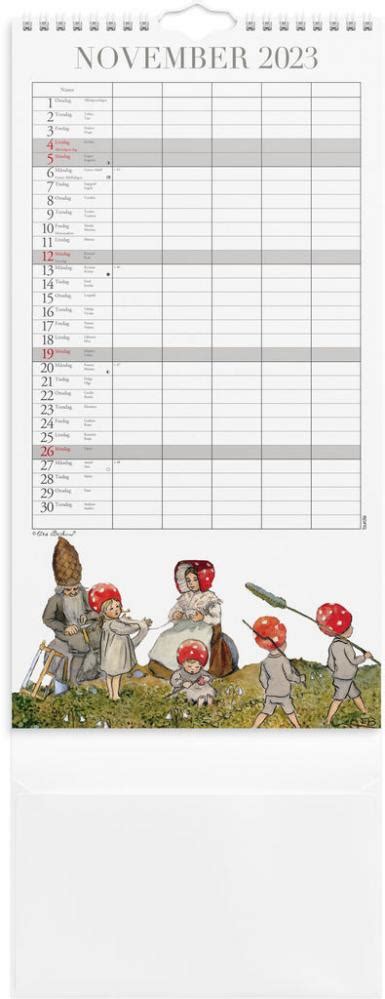 Familjekalender Elsa Beskow 2023