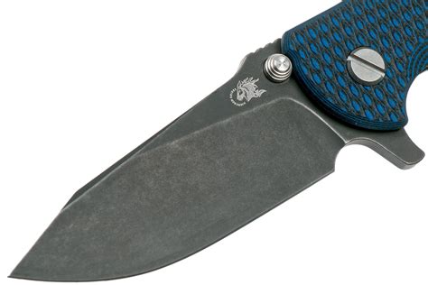 Rick Hinderer Jurassic Slicer Battle Black Blue Black G10 CPM 20CV