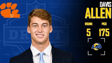 2023 Nfl Draft Davis Allen Los Angeles Rams Youtube