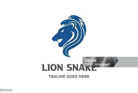 Ular Lion Tiger Cobra Dengan Eagle Falcon Head Untuk Mascot Logo Design
