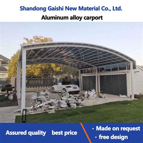 Double Entrance Shape Parking Carport Mounting System Easy Tent For