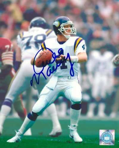 Archie Manning autographed 8x10 Photo (Minnesota Vikings)