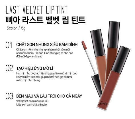 Son Kem Bbia Last Velvet Lip Tint S M U Cam T Pha Nude