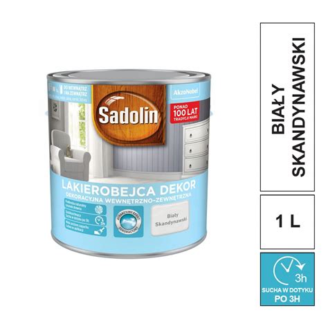 SADOLIN LAKIEROBEJCA DEKOR BIAŁY SKANDYNAWSKI 1 L 11429778420