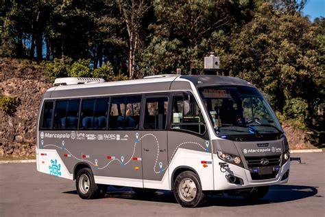 Marcopolo apresenta primeiro protótipo de micro ônibus autônomo da