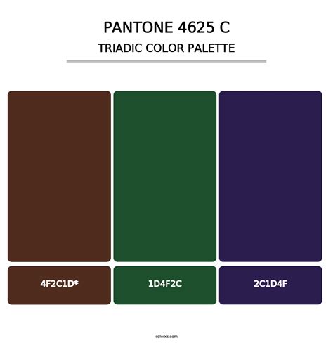 Pantone 4625 C Color Palettes