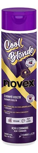 Shampoo Matizador Violeta Cabellos Rubios Novex Cool Blonde Mercadolibre
