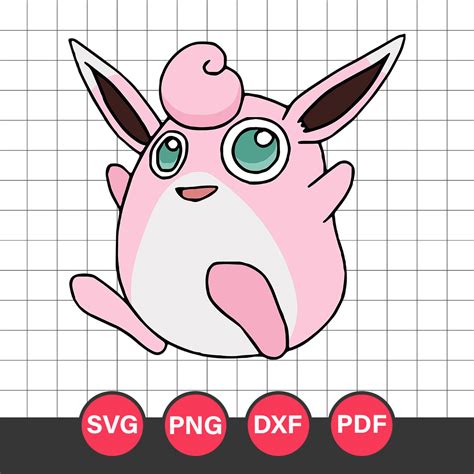 Wigglytuff Svg Pokemon Characters Svg Pokemon Svg Anime S Inspire