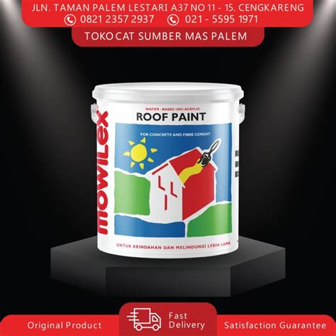 Jual Cat Genteng Mowilex Roof Paint Semua Warna Liter Jakarta