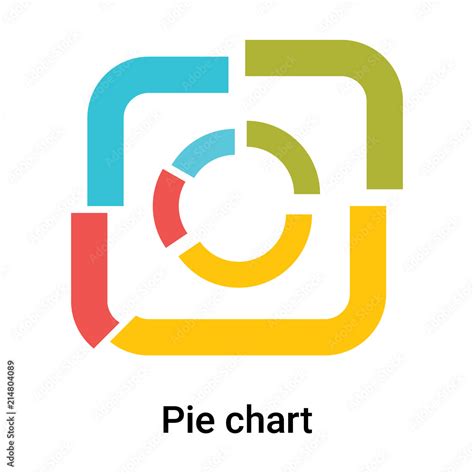 pie chart icon vector sign  symbol isolated  white background pie