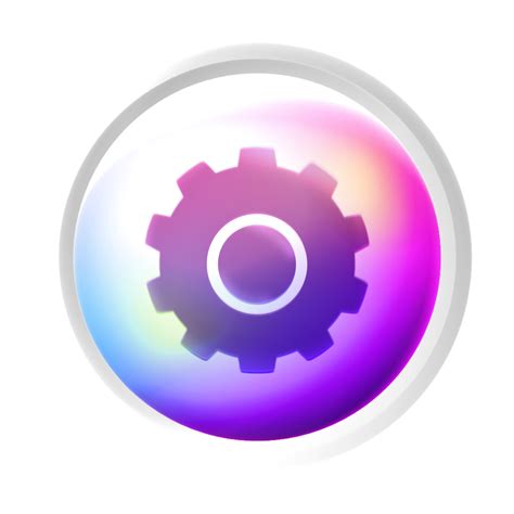 Setting Or Tool Symbol Colorful Game Button 20967746 Png