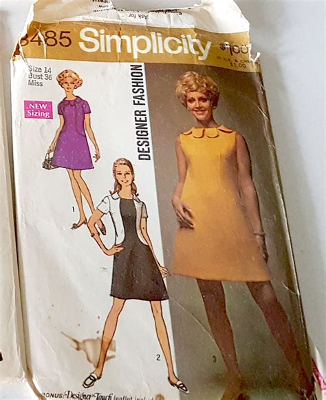 Vintage Junior Miss Simplicity New Sizing Sewing Patterns Set Of