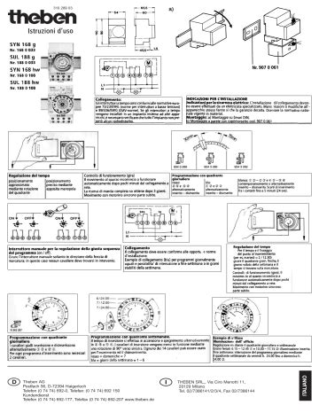 Theben Sul Hw Operating Instructions Manualzz